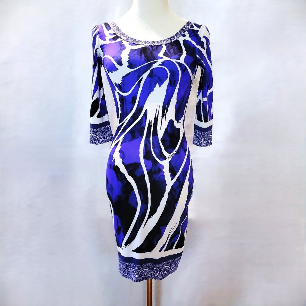Roberto Cavalli Designer Purple Mini Dress EU Size 38 (US size 4)